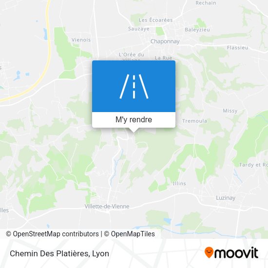 Chemin Des Platières plan