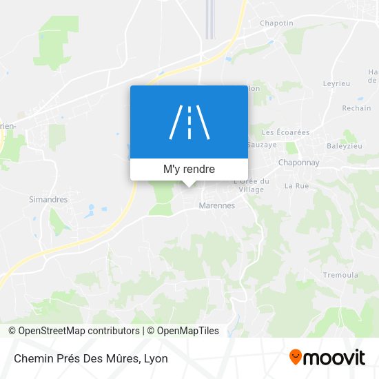 Chemin Prés Des Mûres plan