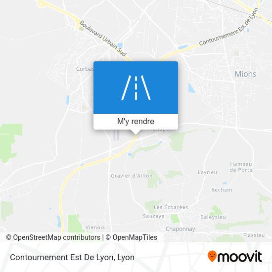 Contournement Est De Lyon plan