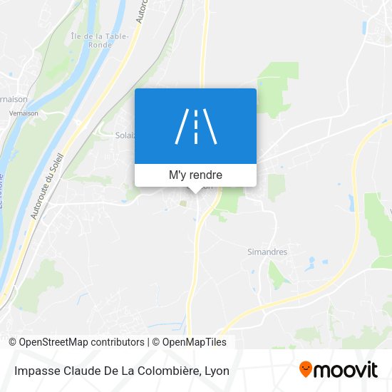 Impasse Claude De La Colombière plan