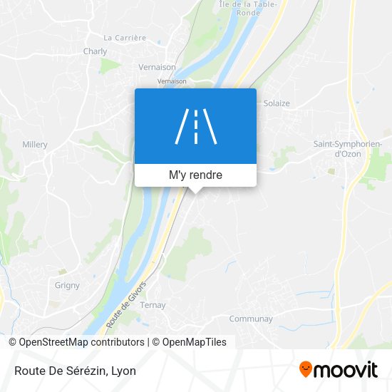Route De Sérézin plan