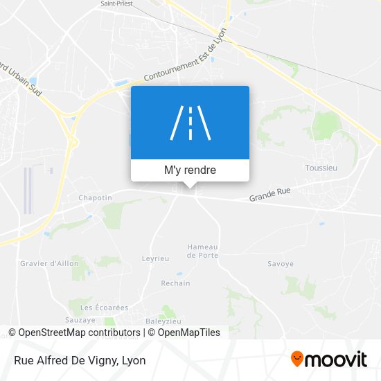 Rue Alfred De Vigny plan