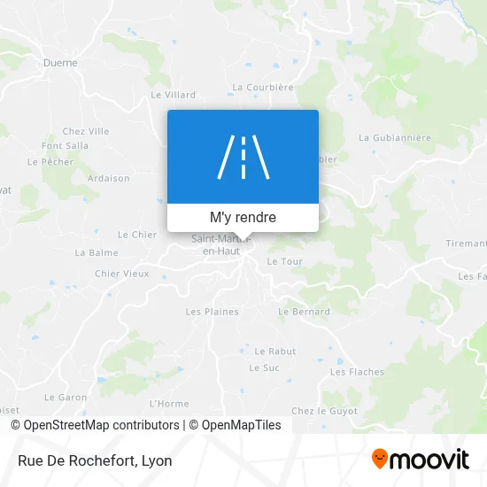 Rue De Rochefort plan