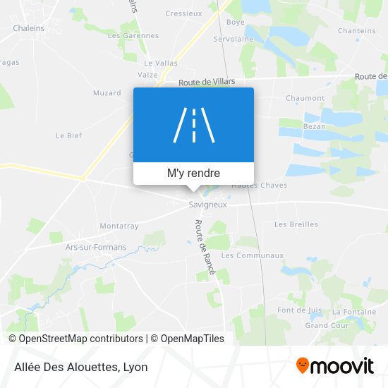 Allée Des Alouettes plan