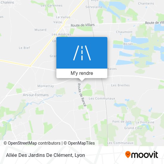 Allée Des Jardins De Clément plan