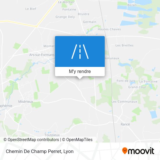 Chemin De Champ Perret plan