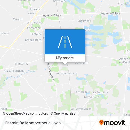 Chemin De Montberthoud plan