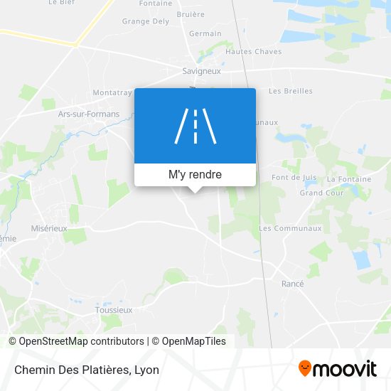 Chemin Des Platières plan