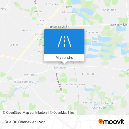 Rue Du Chenevier plan