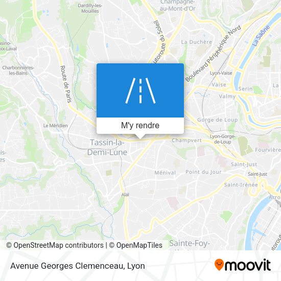Avenue Georges Clemenceau plan