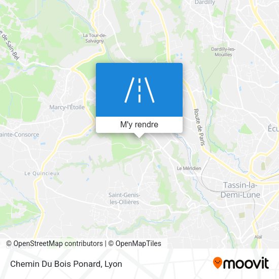Chemin Du Bois Ponard plan