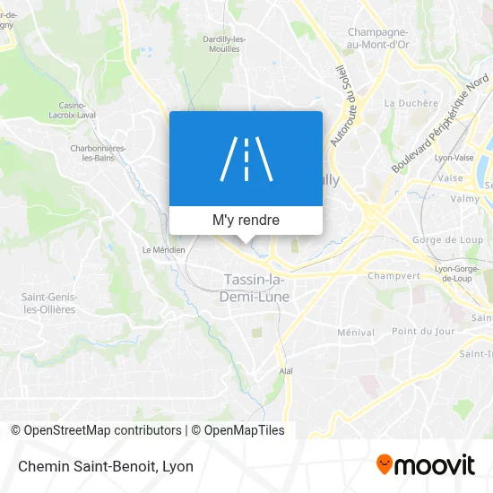 Chemin Saint-Benoit plan