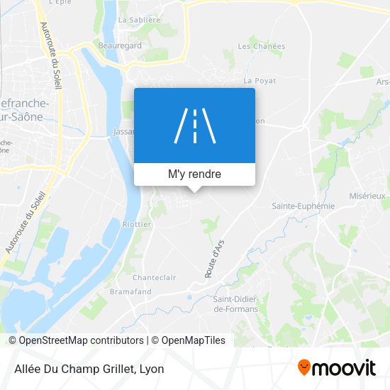 Allée Du Champ Grillet plan