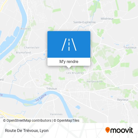 Route De Trévoux plan