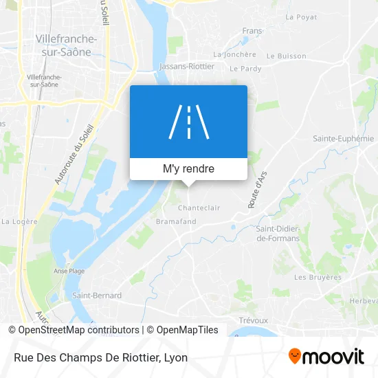 Rue Des Champs De Riottier plan