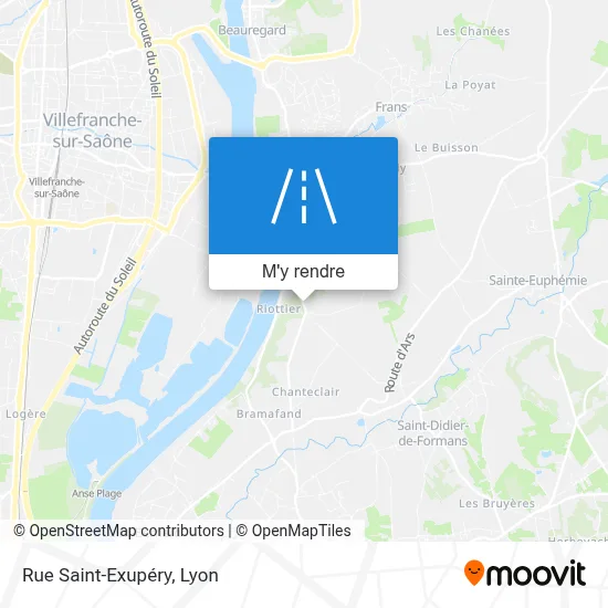 Rue Saint-Exupéry plan