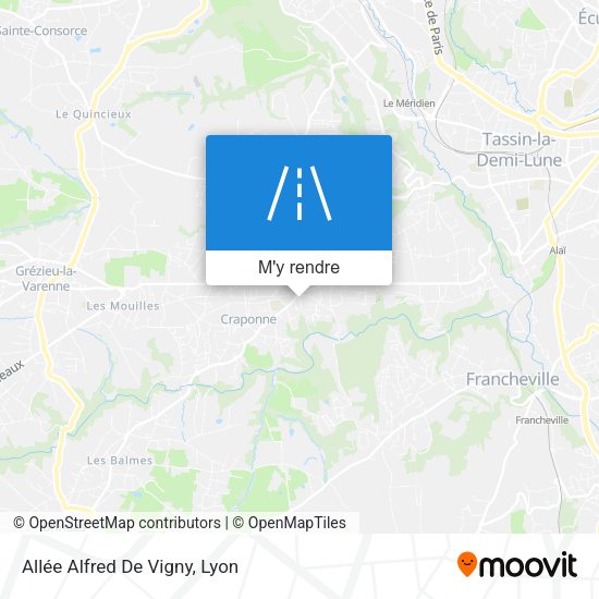 Allée Alfred De Vigny plan