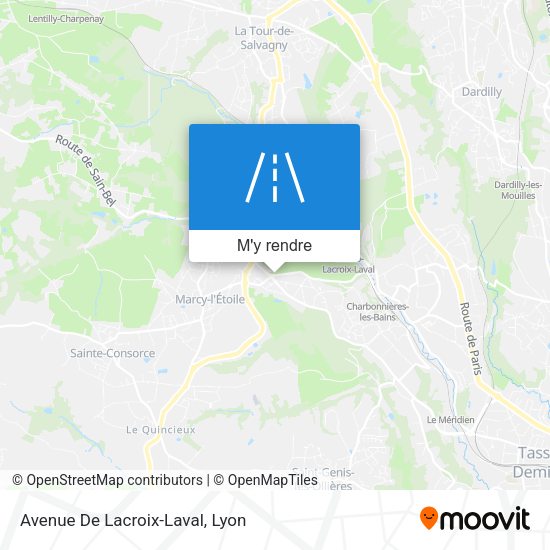 Avenue De Lacroix-Laval plan