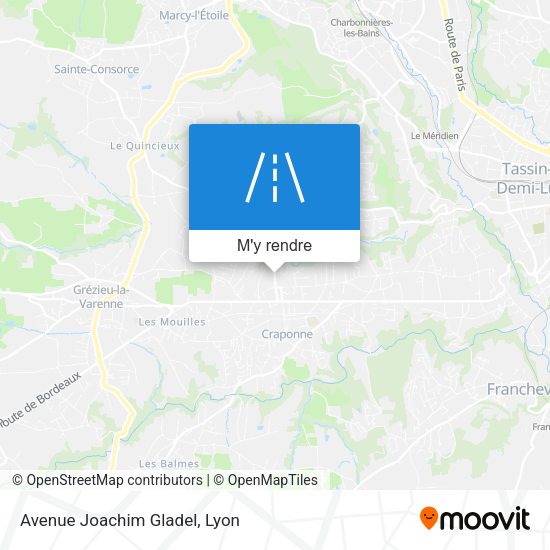 Avenue Joachim Gladel plan