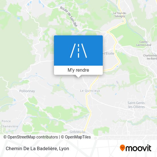 Chemin De La Badelière plan