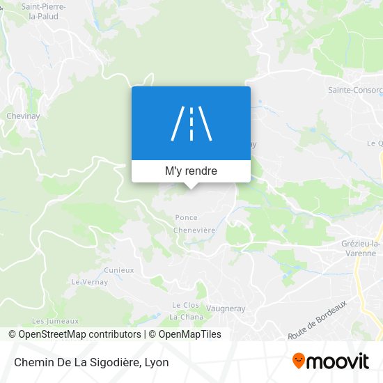 Chemin De La Sigodière plan