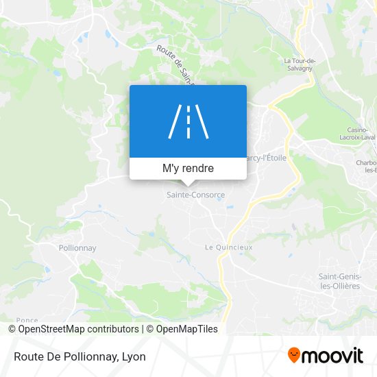 Route De Pollionnay plan