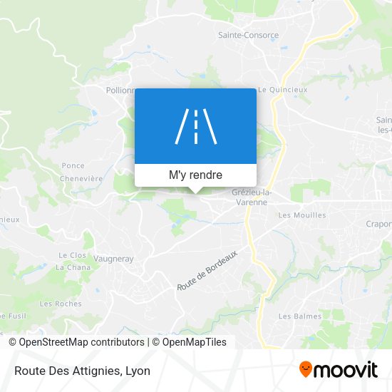 Route Des Attignies plan