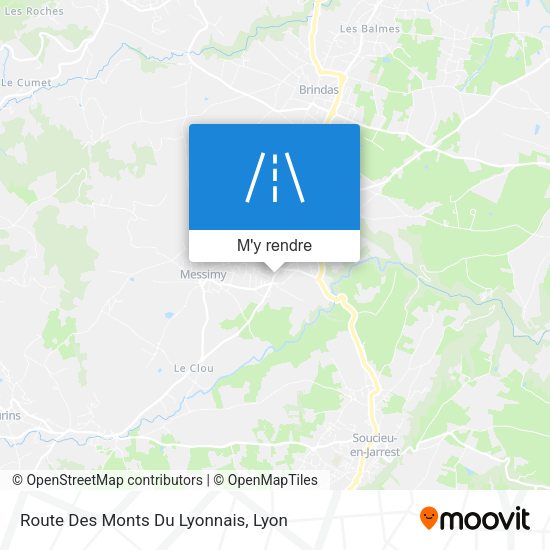 Route Des Monts Du Lyonnais plan