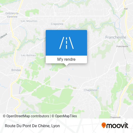 Route Du Pont De Chêne plan