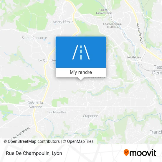 Rue De Champoulin plan