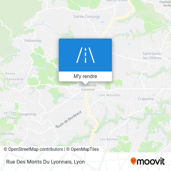 Rue Des Monts Du Lyonnais plan