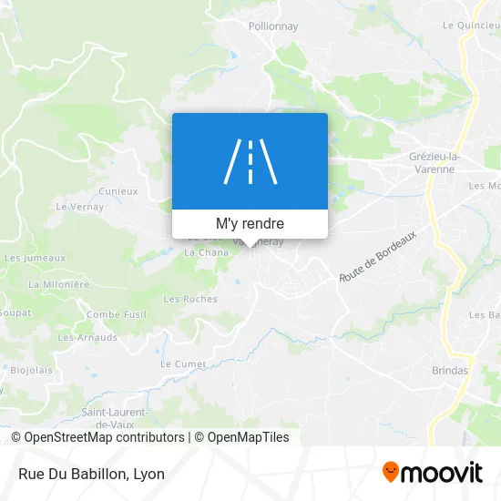 Rue Du Babillon plan