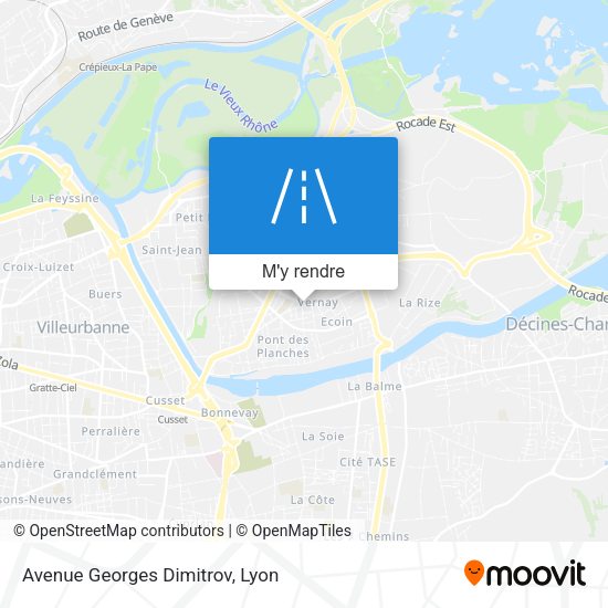 Avenue Georges Dimitrov plan