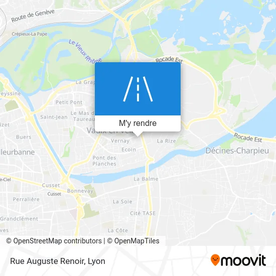 Rue Auguste Renoir plan