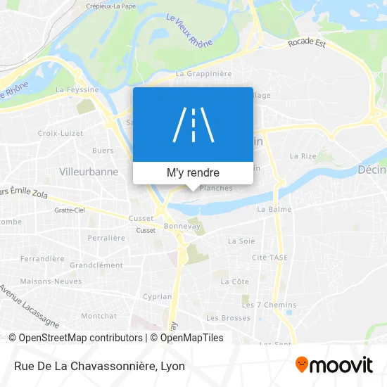 Rue De La Chavassonnière plan