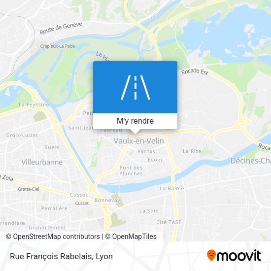 Rue François Rabelais plan