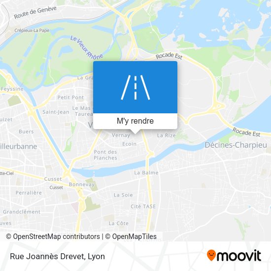 Rue Joannès Drevet plan