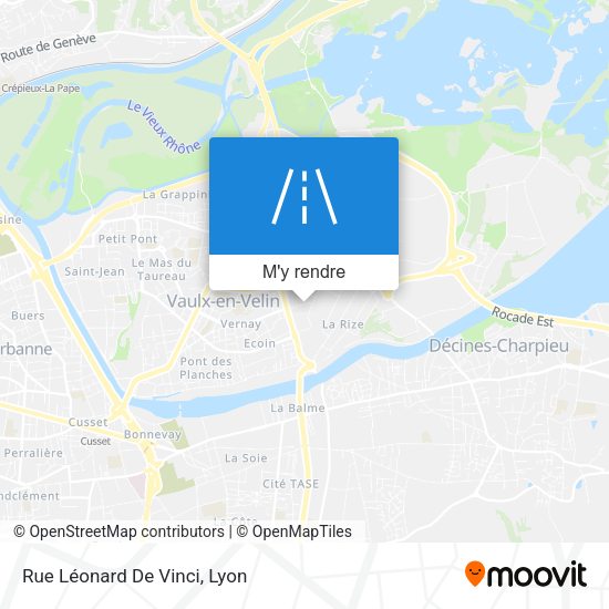 Rue Léonard De Vinci plan