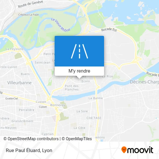 Rue Paul Éluard plan