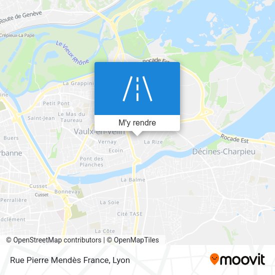 Rue Pierre Mendès France plan
