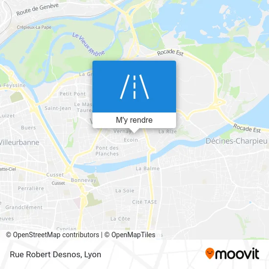 Rue Robert Desnos plan