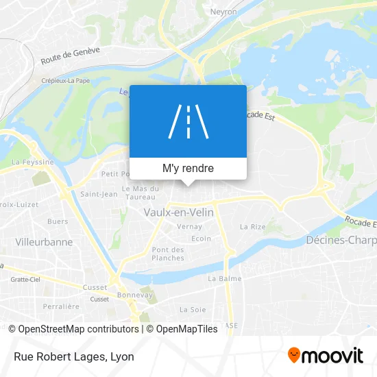 Rue Robert Lages plan