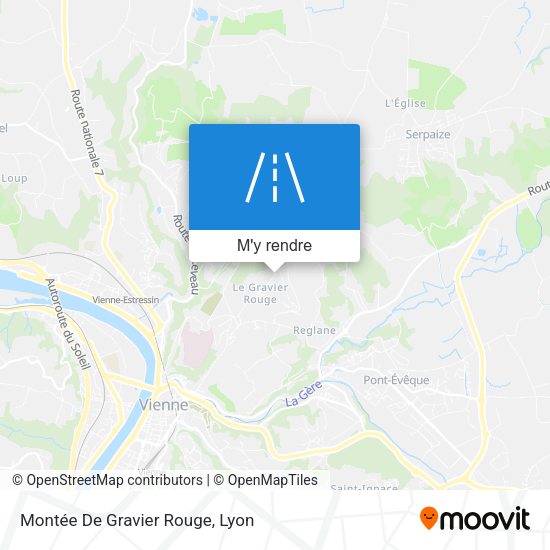 Montée De Gravier Rouge plan