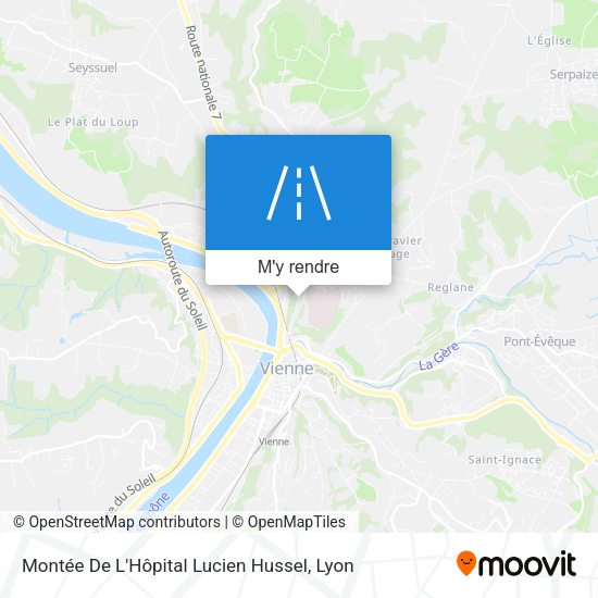 Montée De L'Hôpital Lucien Hussel plan