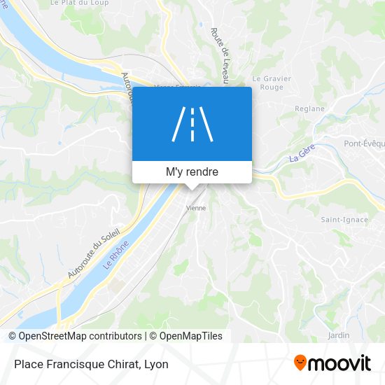 Place Francisque Chirat plan