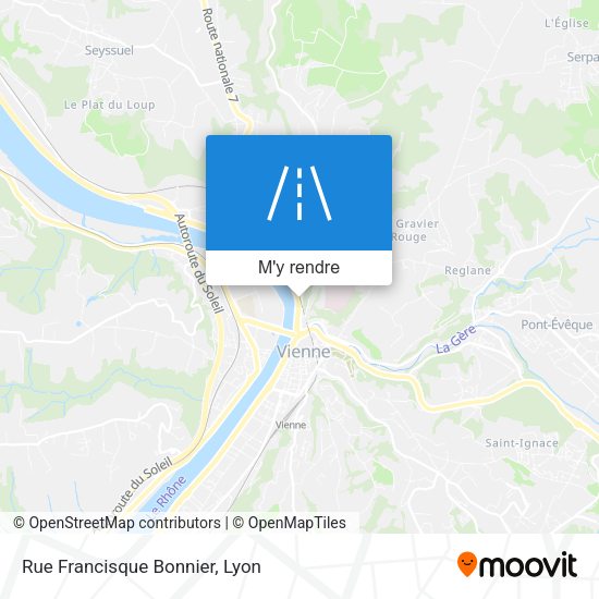 Rue Francisque Bonnier plan