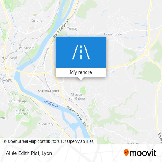 Allée Edith Piaf plan