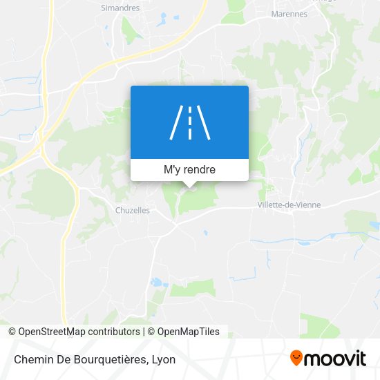 Chemin De Bourquetières plan