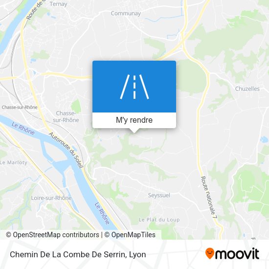 Chemin De La Combe De Serrin plan