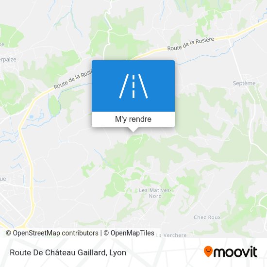 Route De Château Gaillard plan